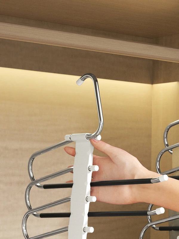 Range-Pantalons en Acier Inoxydable