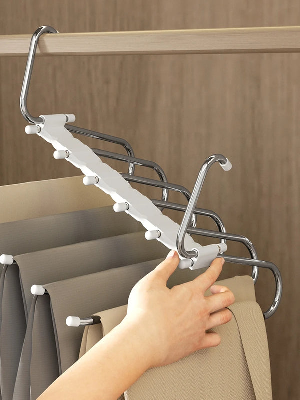 Range-Pantalons en Acier Inoxydable