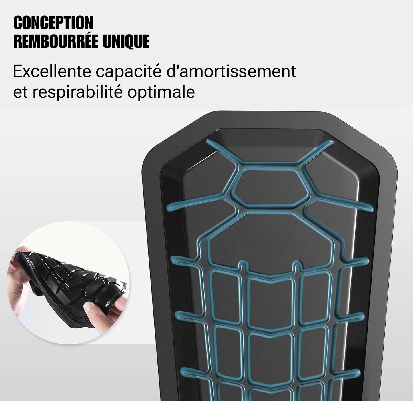 Manchons de protection tibiale haute performance - Technologie de compression et respirabilité optimisée pour sportifs