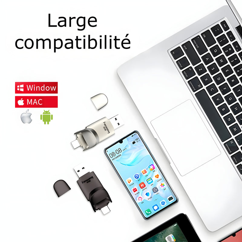 Clé USB A/C Biométrique